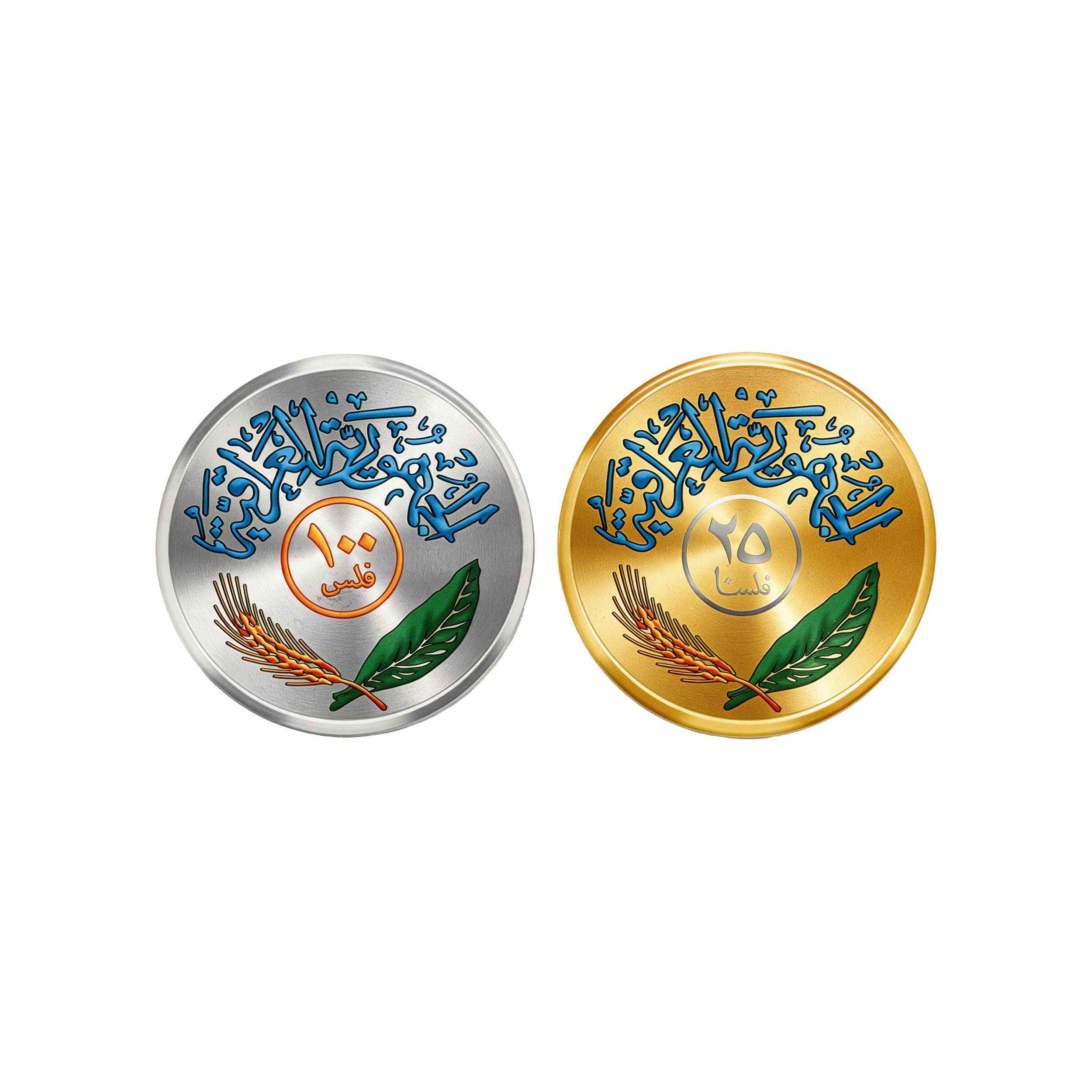 Golden and Silver Dirham Tile