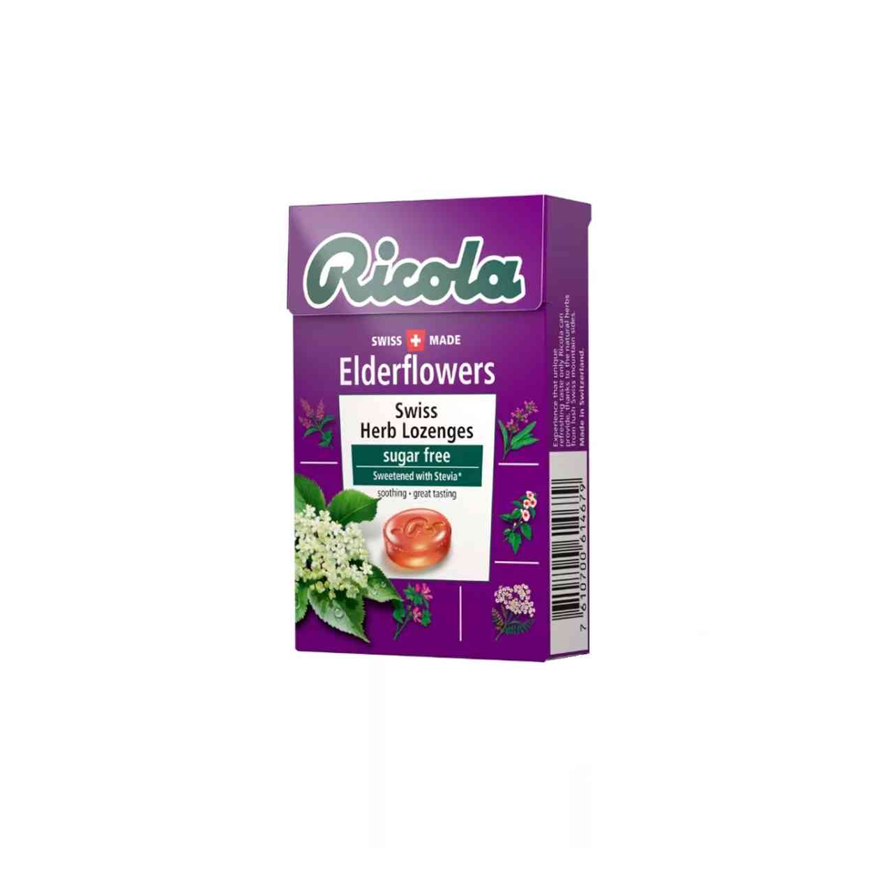Ricola 45g Sugarfree Box -Elderflowers Sugarfree