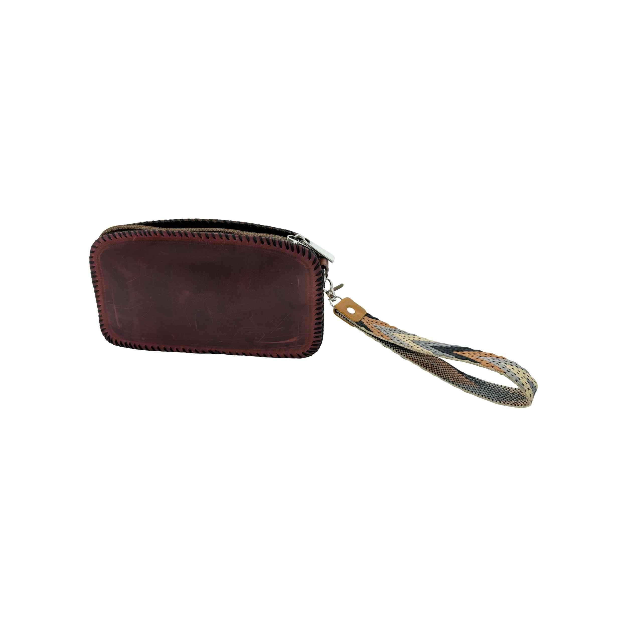 Small Leather Crazy Pouch multi colour