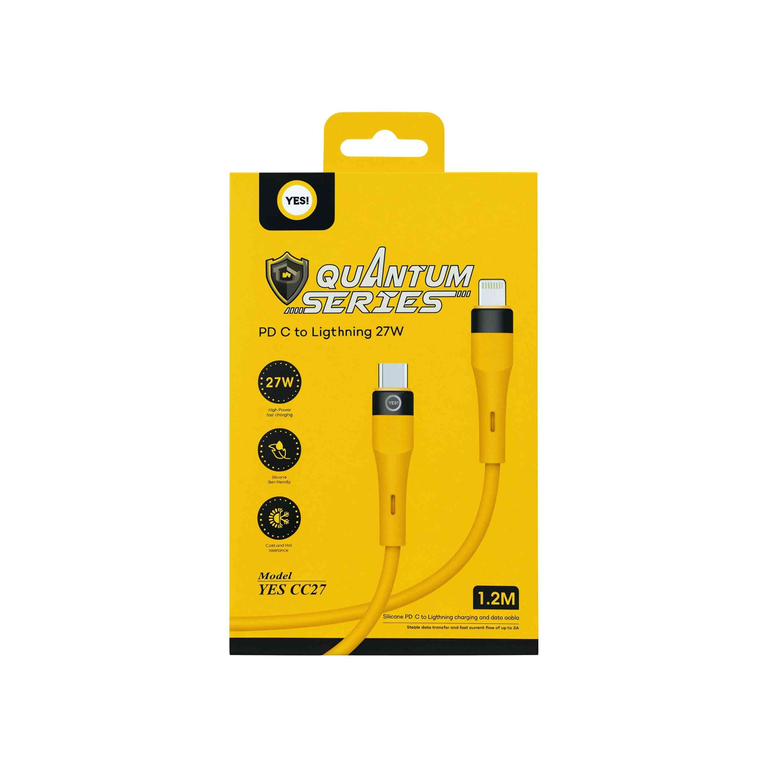 Quantum Silicon Cable Charge Lightining & Data 27W