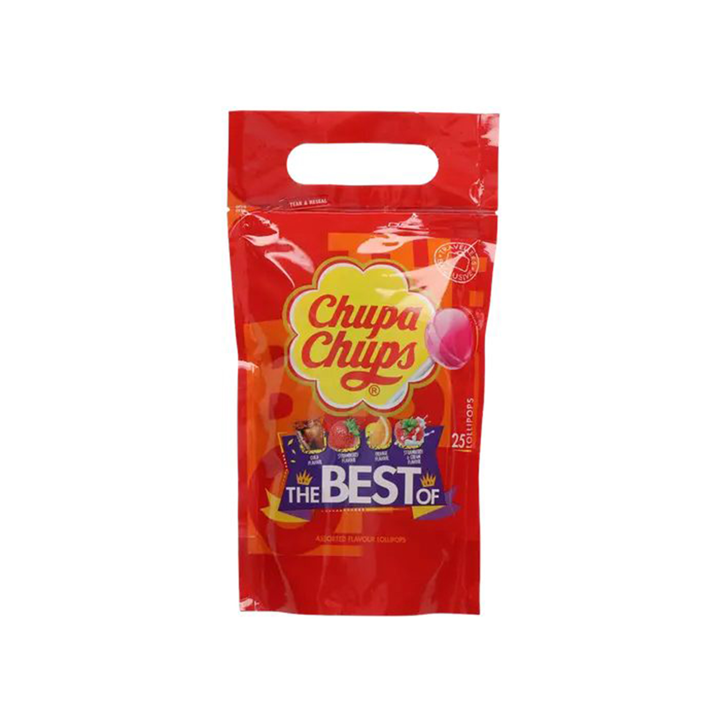 Lollipop Chupa Chups The Best Of 25 Assorted Flavours Pouch