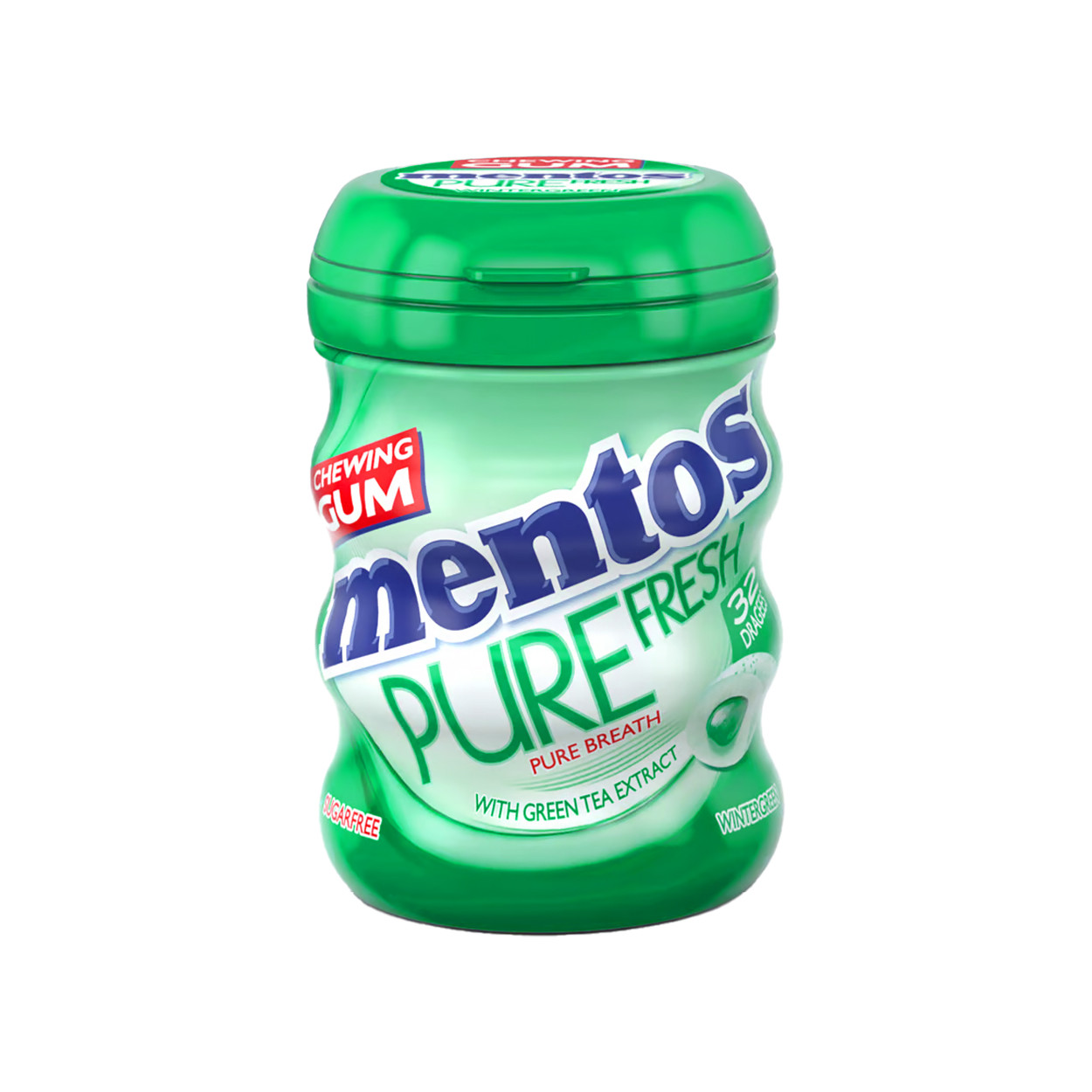 Gum Mentos Pure Fresh Pure Breath Spearmint with Green