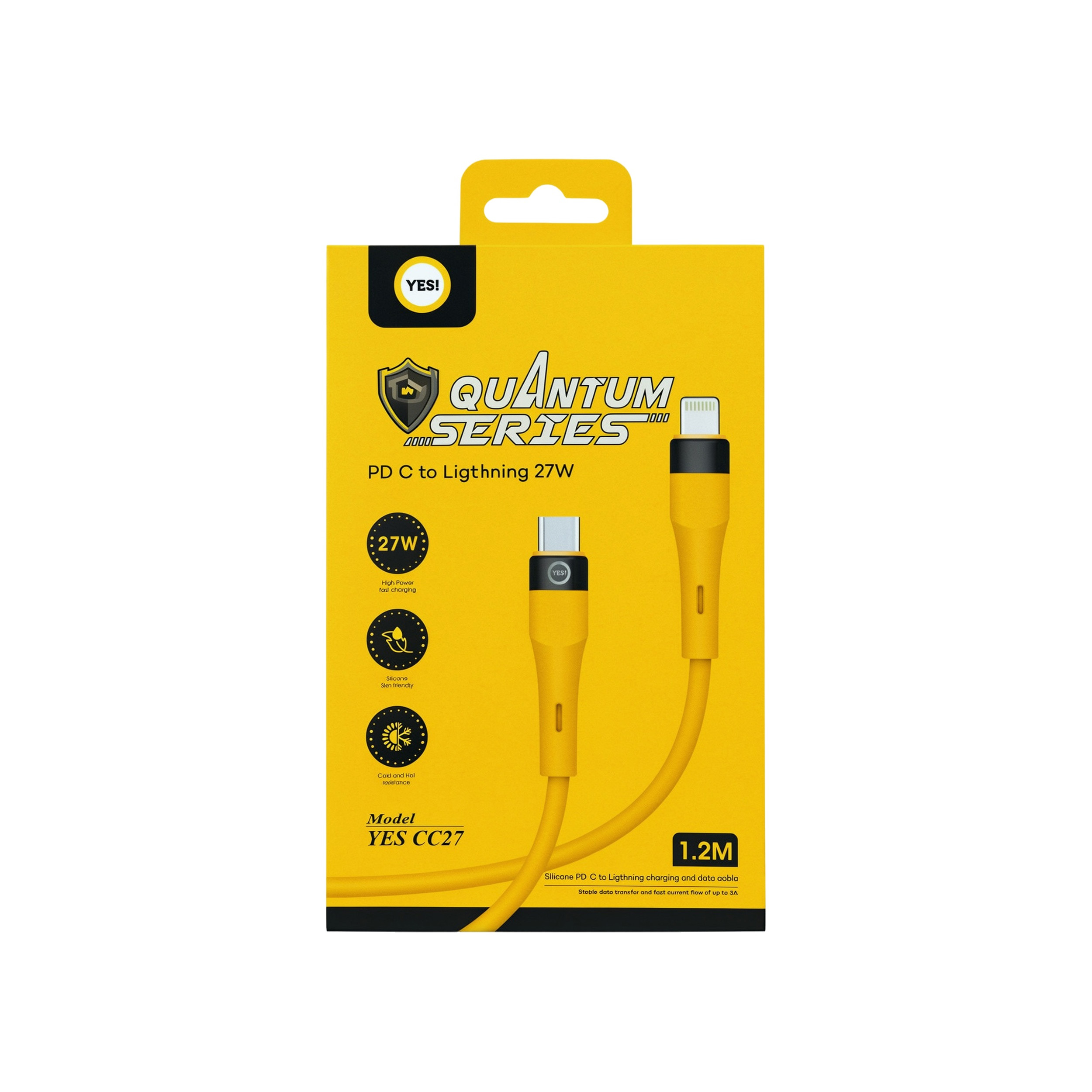 Quantum Silicon Cable Charge Lightining & Data 27W