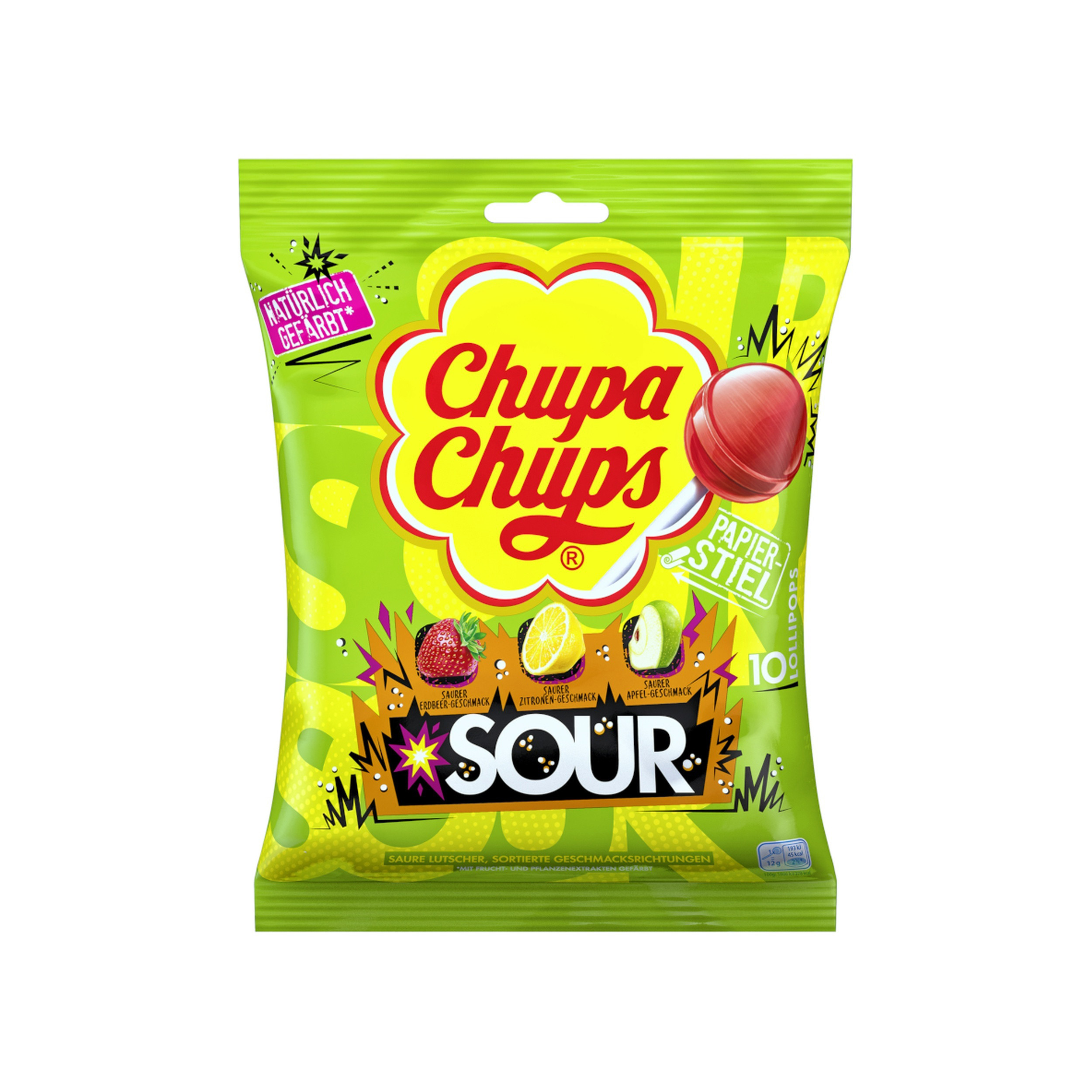 Lollipop Chupa Chups Sour Pouch 25 Pieces