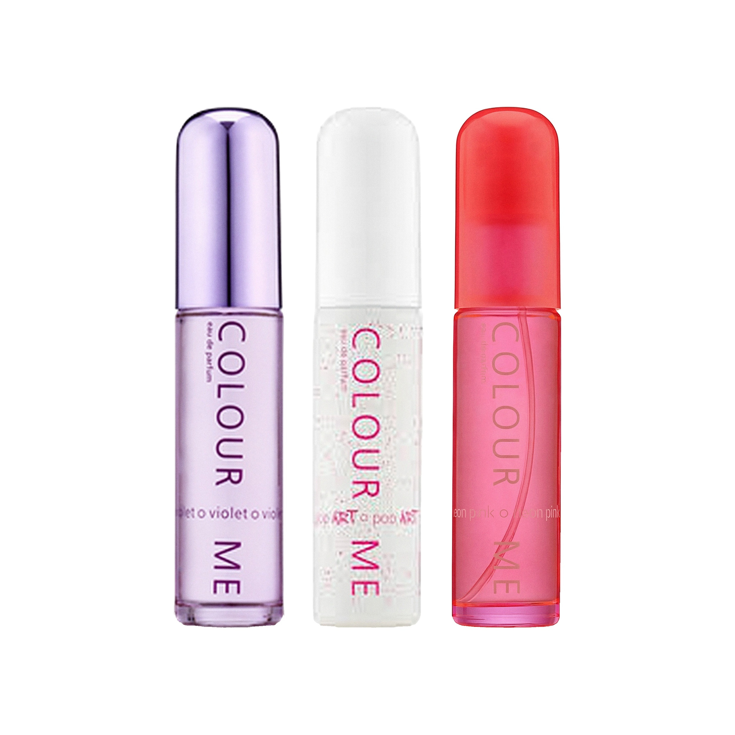 COLOUR ME VIOLET?POP ART?NEON PINK TRIPLE PACKS WOMENS50ML