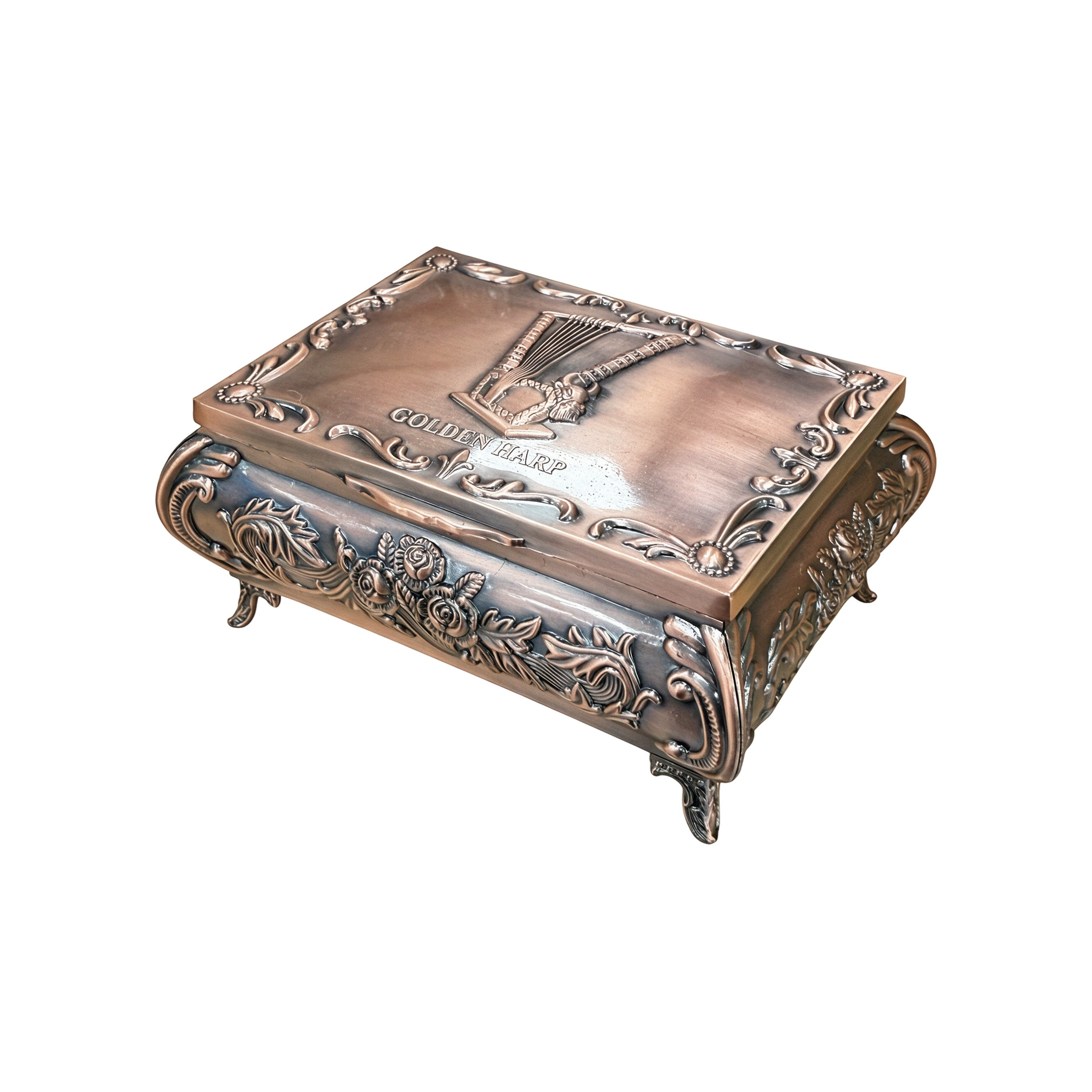 """Copper Box Medium Size Antiquities- 439"