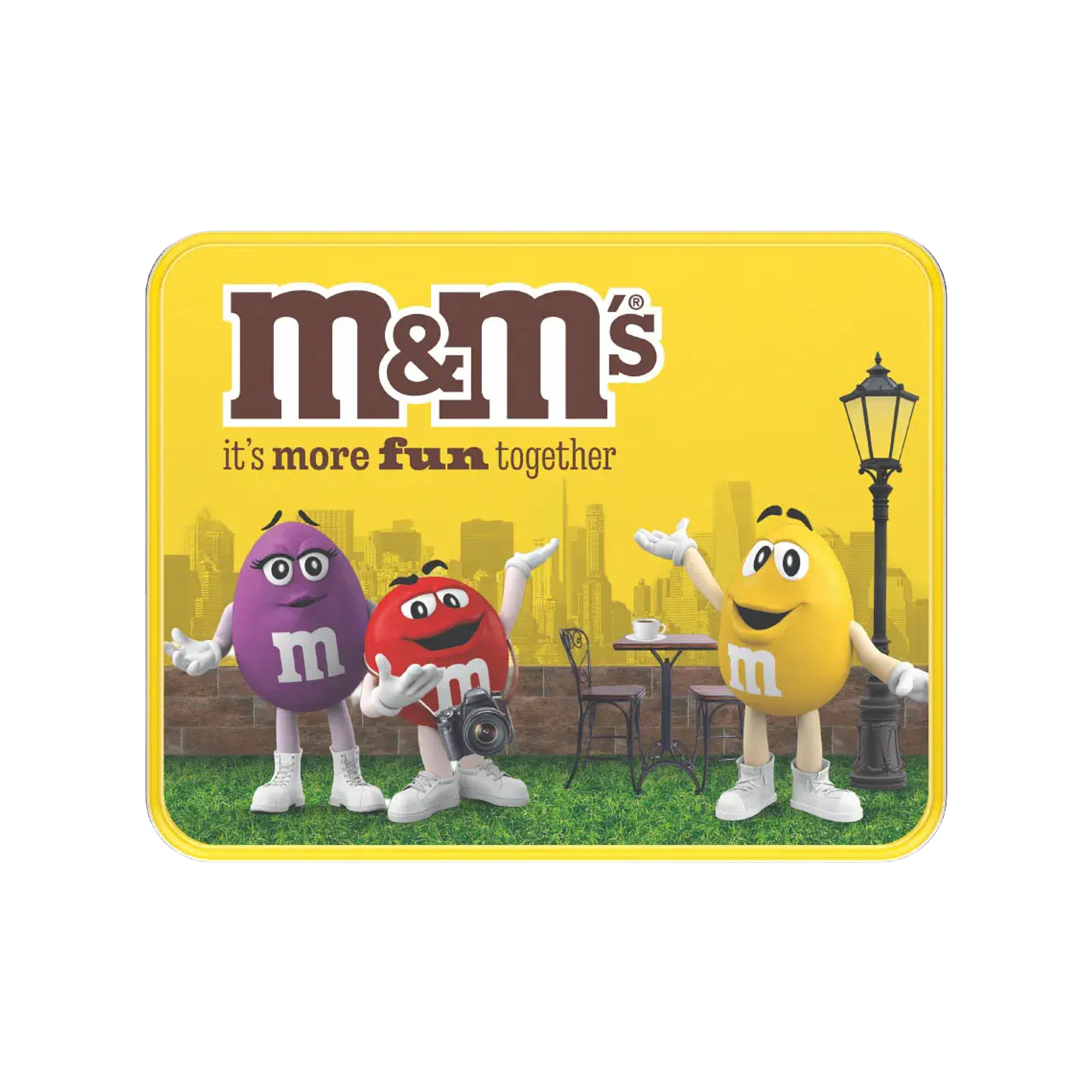 M&M's Peanut Candy Yellow Tin